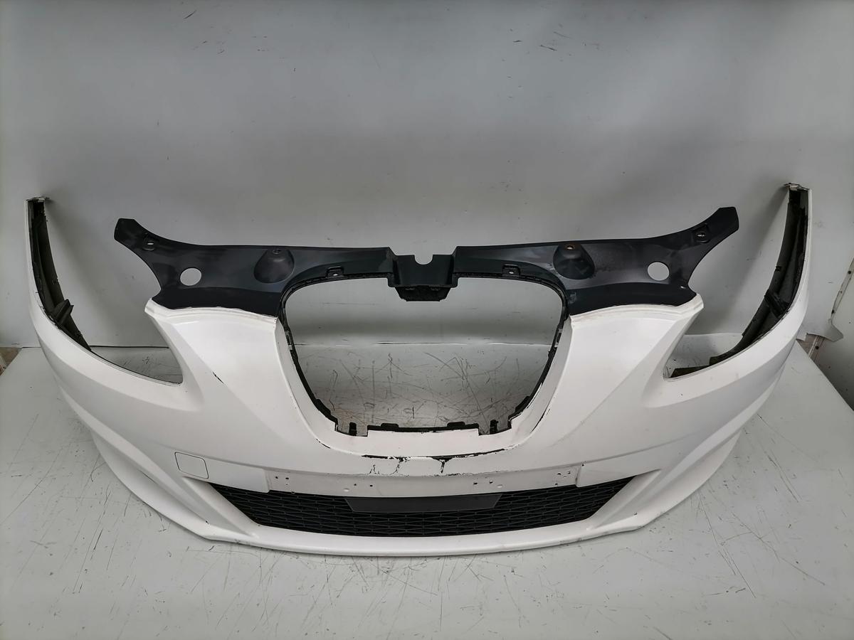 Seat Leon 1P original Sto&szlig;stange Stossf&auml;nger vorn LB9A Candyweiss Bj.2010